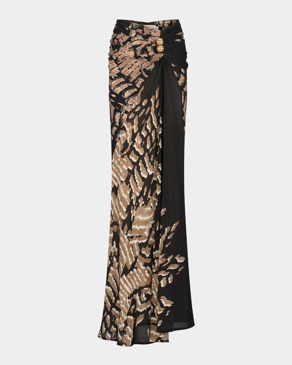 Claudia Tie-Dye Gathered Maxi Skirt